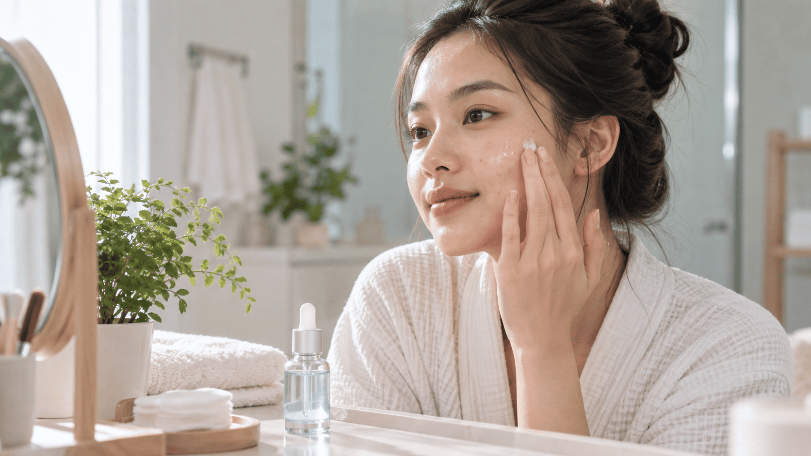 Cách thoa serum B5 nhẹ nhàng sau khi nặn mụn