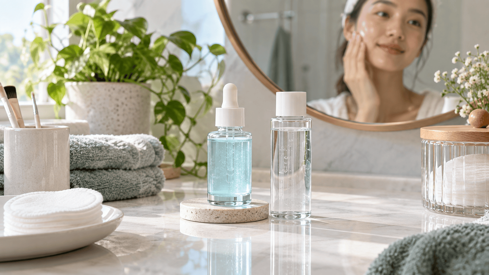 Serum B5 và BHA trong routine da dầu mụn