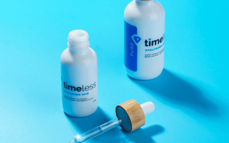 Timeless Hyaluronic Acid Pure Serum giúp da căng bóng phù hợp cho những ai đang tìm kiếm một loại serum căng bóng da nhẹ dịu