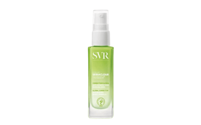 Serum chứa Niacinamide SVR Sebiaclear hỗ trợ tái tạo bề mặt da, kiểm soát bã nhờn và se khít lỗ chân lông mà không gây khô rát hay bong tróc