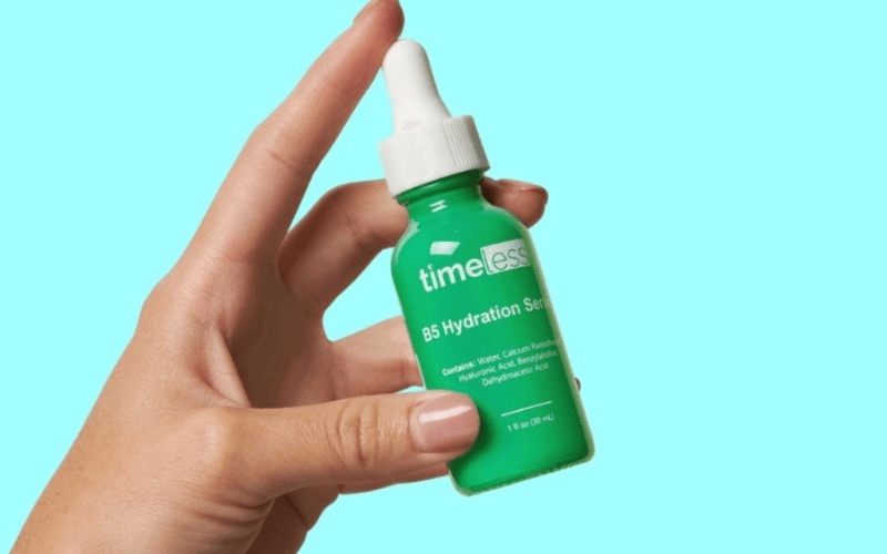 Serum se khít lỗ chân lông và trị mụn Timeless B5 Hydration giúp da mềm mịn, phục hồi hàng rào bảo vệ và giảm tình trạng lỗ chân lông to.
