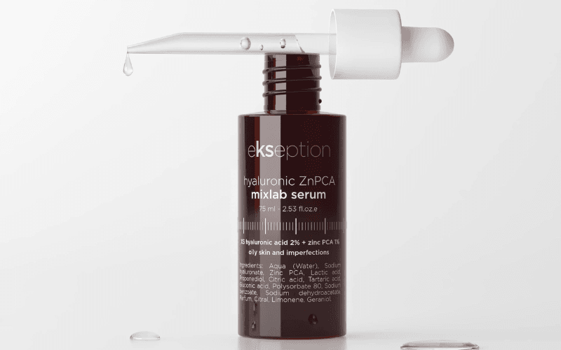 Serum Ekseption Hyaluronic ZnPCA trị mụn đầu đen cho da dầu