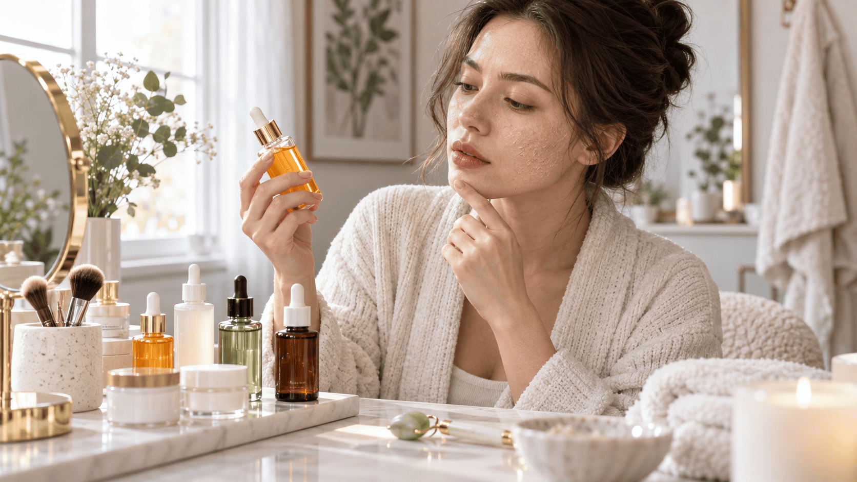 Da khô cần cân nhắc kỹ khi lựa chọn serum vitamin C