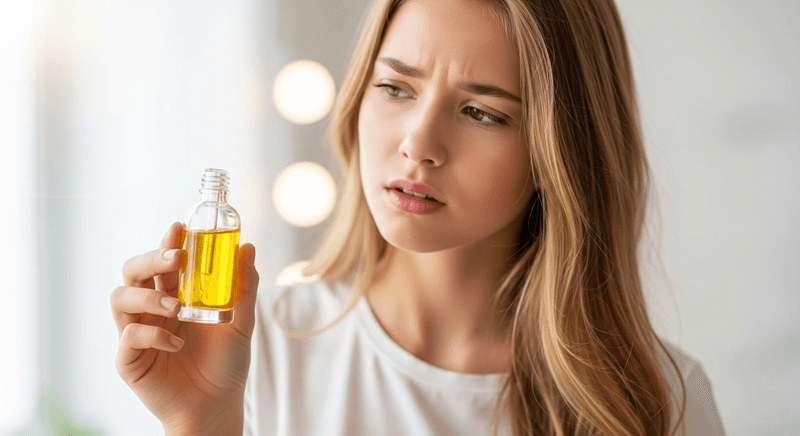 Khi serum chuyển sang màu nâu sẫm, có mùi lạ hoặc gây châm chích bất thường khi thoa lên da, bạn nên ngưng sử dụng ngay