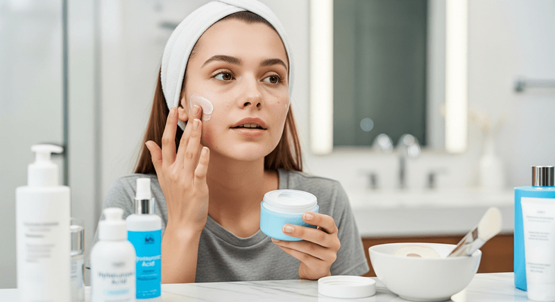 Sau khi đã cấp đủ nước cùng dưỡng chất, bước cuối cùng là sử dụng một lớp kem dưỡng ẩm để khóa lại tất cả