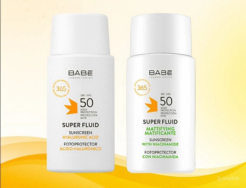 Kem Chống Nắng Phổ Rộng Dành Cho Da Dầu Mụn BABÉ Super Fluid Mattifying Sunscreen SPF50 50ml