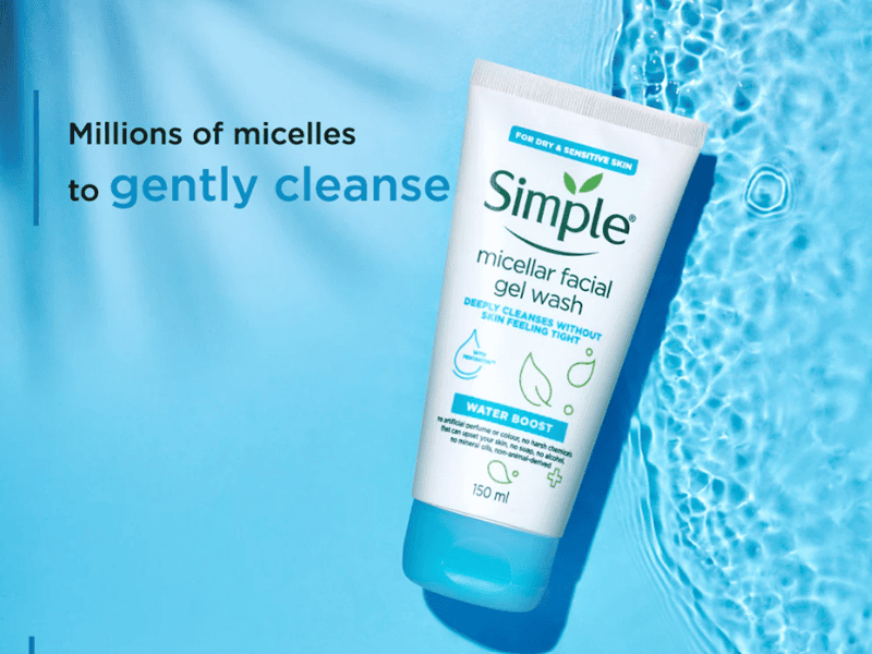Simple vẫn giữ đúng tinh thần “đơn giản nhưng hiệu quả” trong mọi sản phẩm của mình, và dòng Water Boost Micellar Facial Gel Wash cũng không ngoại lệ