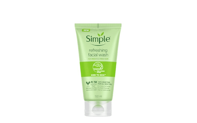 Sữa rửa mặt không bắt nắng Simple Refreshing Facial Wash