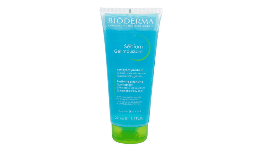 Bioderma Sebium Gel Moussant giúp làm sạch bã nhờn và bụi bẩn hiệu quả
