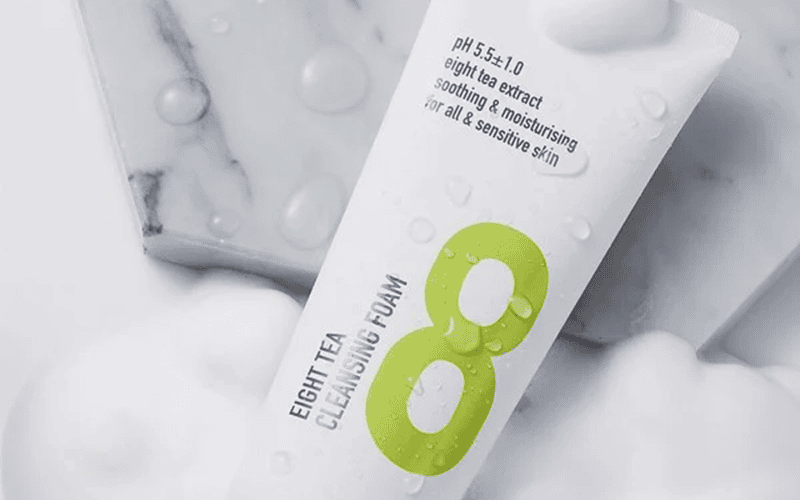 Sữa rửa mặt thiên nhiên B.O.M từ 8 loại trà