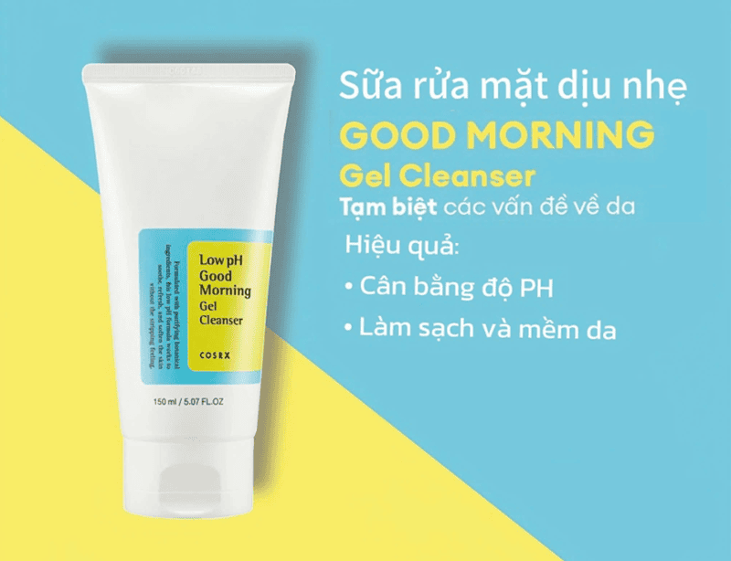 Sữa rửa mặt dạng gel Low PH Good Morning Gel Cleanser được xây dựng dựa trên công thức dịu nhẹ để làm sạch da cẩn trọng, không gây khô căng