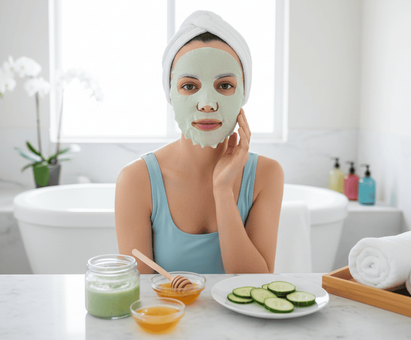 Nên đắp mặt nạ ngay lập tức sau bước rửa mặt sạch tế bào chết