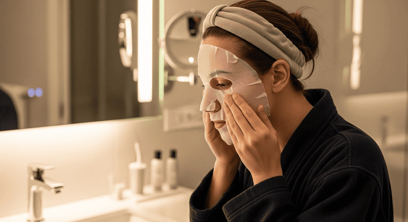 Nếu sử dụng mặt nạ cấp ẩm, làm dịu, bạn có thể đắp lâu hơn một chút để da có thêm thời gian thẩm thấu sâu