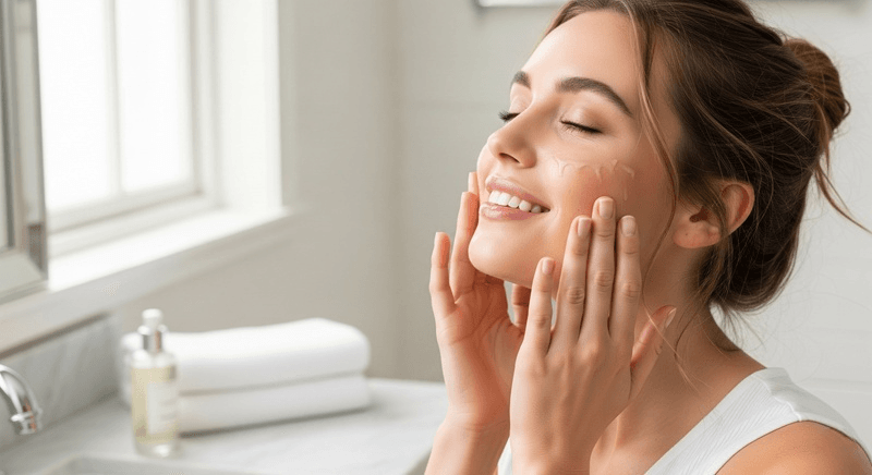Bạn có thể dùng tay sạch để vỗ trực tiếp hoặc sử dụng bông tẩy trang mỏng, không xơ để thoa đều toner