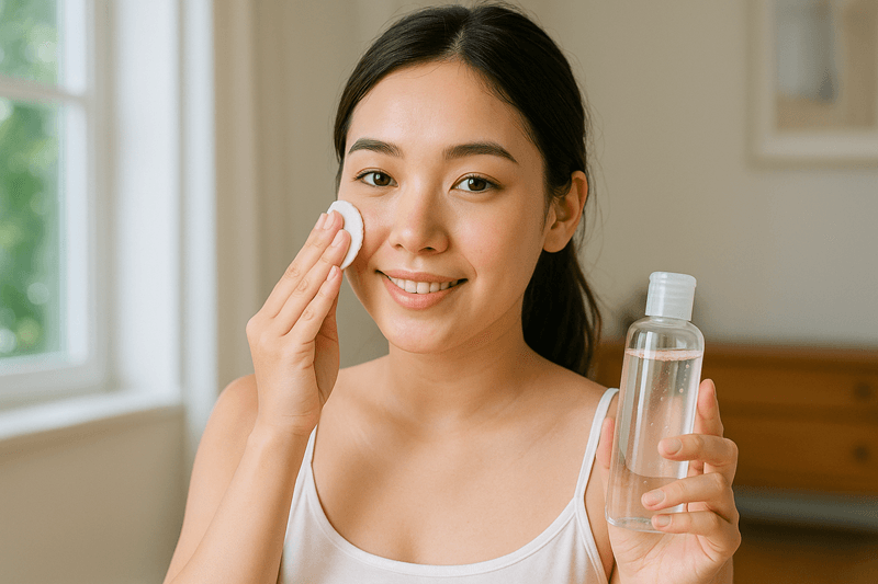 Toner cần chứa các thành phần dịu nhẹ, không gây kích ứng da
