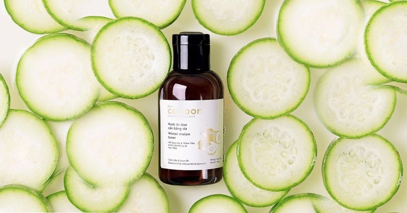Nước cân bằng bí đao của Cocoon được thiết kế chuyên biệt cho làn da dầu và có vấn đề về mụn