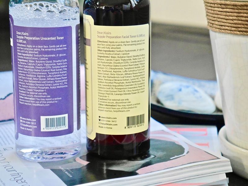 Điểm khác biệt mấu chốt giữa hai phiên bản toner Klairs chính là thành phần tinh dầu thiên nhiên