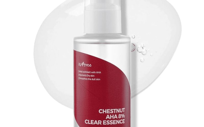 Isntree Clear Skin 8% AHA Essence Toner là toner tẩy da chết hóa học giúp làm sáng da, cải thiện sắc tố và ngăn ngừa mụn
