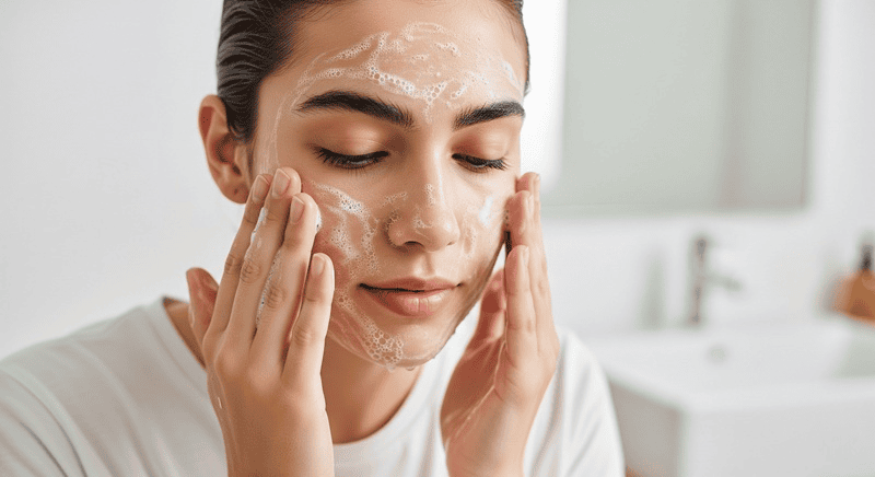 Bước đầu tiên và cơ bản nhất trong bất kỳ quy trình chăm sóc da nào, đặc biệt là trước khi thoa kem chống nắng, chính là làm sạch