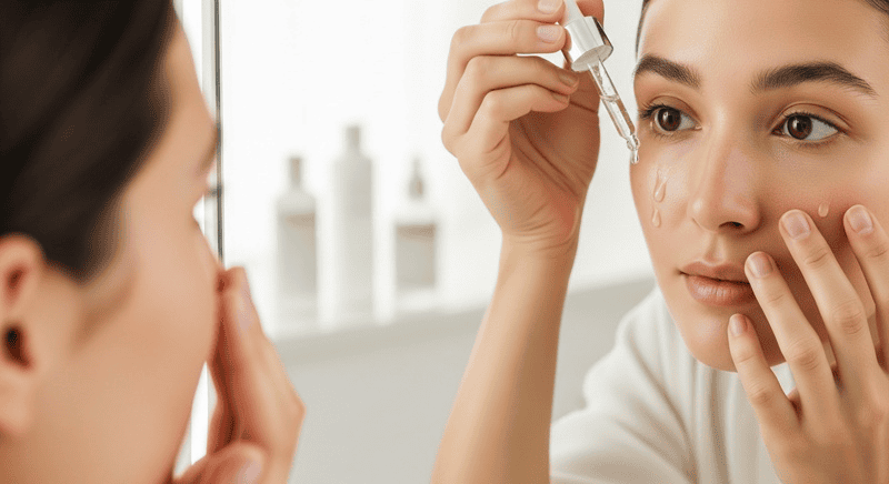 Khi da đã được làm sạch và cân bằng, bạn có thể tiếp tục bước đặc trị (Treating) với serum hoặc essence