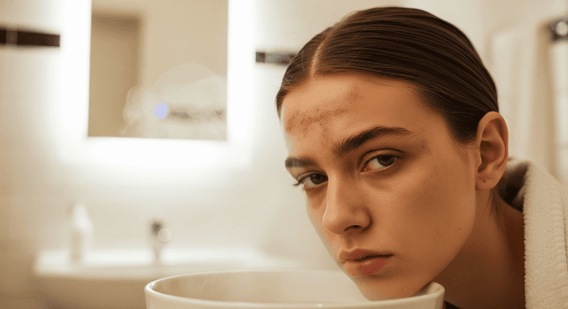 Nguy cơ lớn nhất và nguy hiểm nhất chính là việc hơi nóng sẽ làm lỗ chân lông giãn nở, đồng thời đẩy ngược toàn bộ bụi bẩn, cặn trang điểm hay bã nhờn từ bề mặt vào sâu bên trong